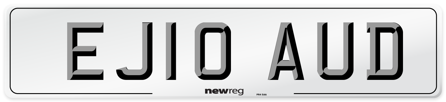 EJ10 AUD Number Plate from New Reg